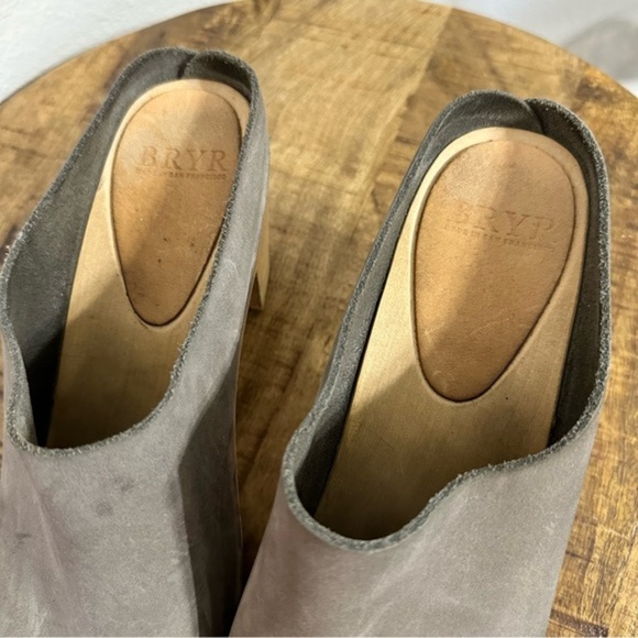 Bryr Chloe Closed High Heel Clog Grey 41 - Picture 5 of 9